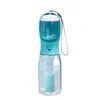 3in1 Pet Water Bottle for Cats-Portable 20oz Leak Proof Container with Poop Bag Dispenser for Travel Hiking Outdoor Use