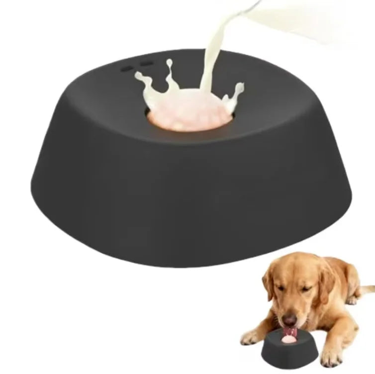Practical and Convenient Dog Liquid Lick Bowl Slow Feeding Non-Slip Quadrate ABS\PP Material Portable Indoor/Outdoor Use