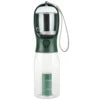 3in1 Pet Water Bottle for Cats-Portable 20oz Leak Proof Container with Poop Bag Dispenser for Travel Hiking Outdoor Use