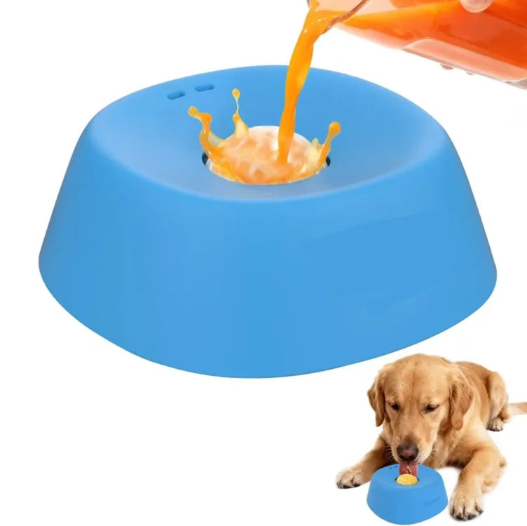 Practical and Convenient Dog Liquid Lick Bowl Slow Feeding Non-Slip Quadrate ABS\PP Material Portable Indoor/Outdoor Use