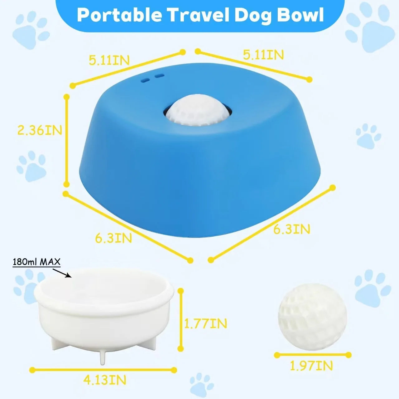 Practical and Convenient Dog Liquid Lick Bowl Slow Feeding Non-Slip Quadrate ABS\PP Material Portable Indoor/Outdoor Use