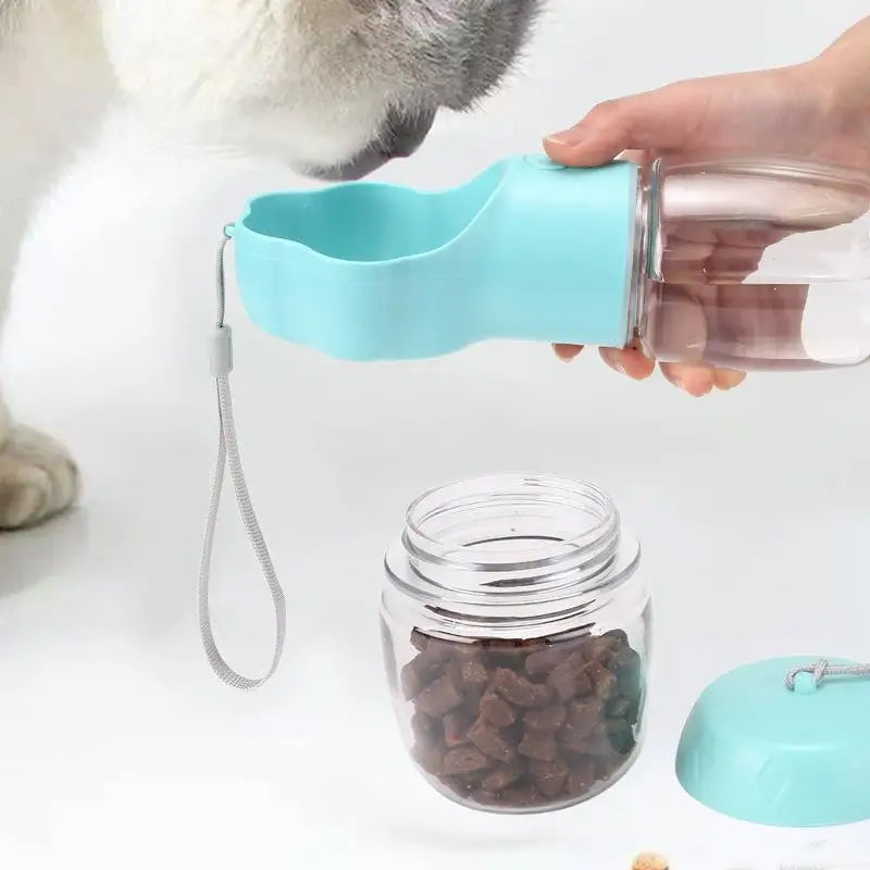 ❤Portable 2 In 1 Pet Water Bottle With Food Dispenser Dog Cat Travel Pet Water Cup Bottle For Outdoor Walking And Trips