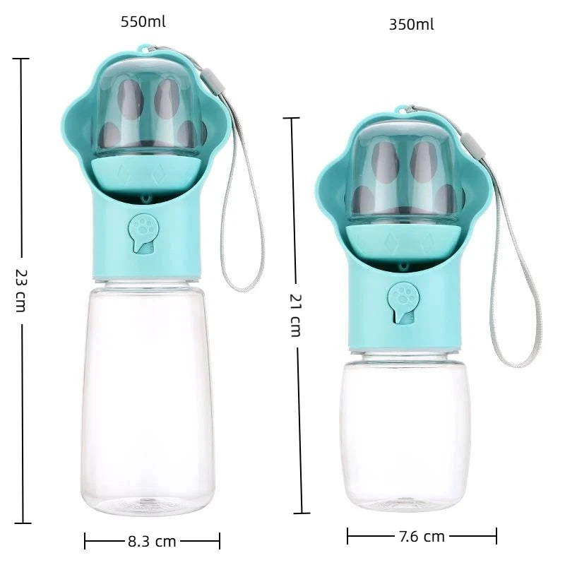❤Portable 2 In 1 Pet Water Bottle With Food Dispenser Dog Cat Travel Pet Water Cup Bottle For Outdoor Walking And Trips